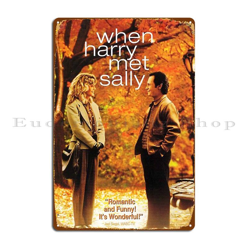 Harry ti presento Sally 1989 Film Targhetta Metallica Poster Murale Club Club Arrugginito Crea Cartello di Latta Poster