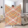 Colorful Plaid Blanket Microfiber Flannel Cover Blanket Bedroom Living Room Sofa Soft And Comfortable Home Decoration