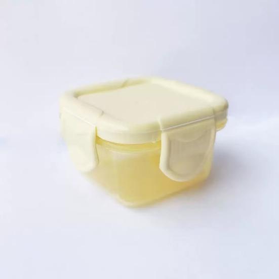 Yousheng 6Pcs/Set Mini Food Storage Box Portable Condiment Box with Leakproof Lid Reusable Airtight Sauce Containers for School Picnic Outdoor