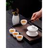 Mutton Fat Jade White Porcelain Kung Fu Tea Set