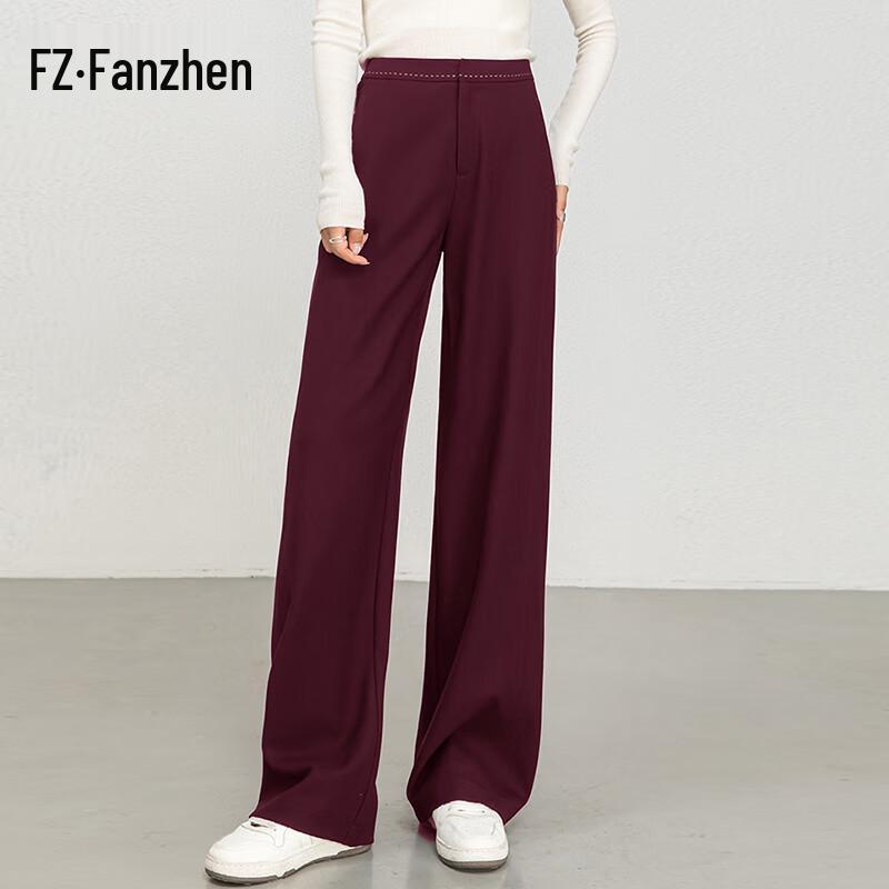 

Fanzhen Women s High-Waist Draped Wide-Leg Trousers 29