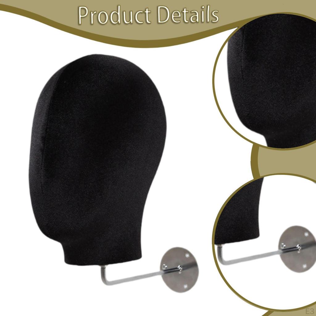 Hanging Display Stand Wall Mount Mannequin Head Multifunctional Hat Rack Model for Headdress