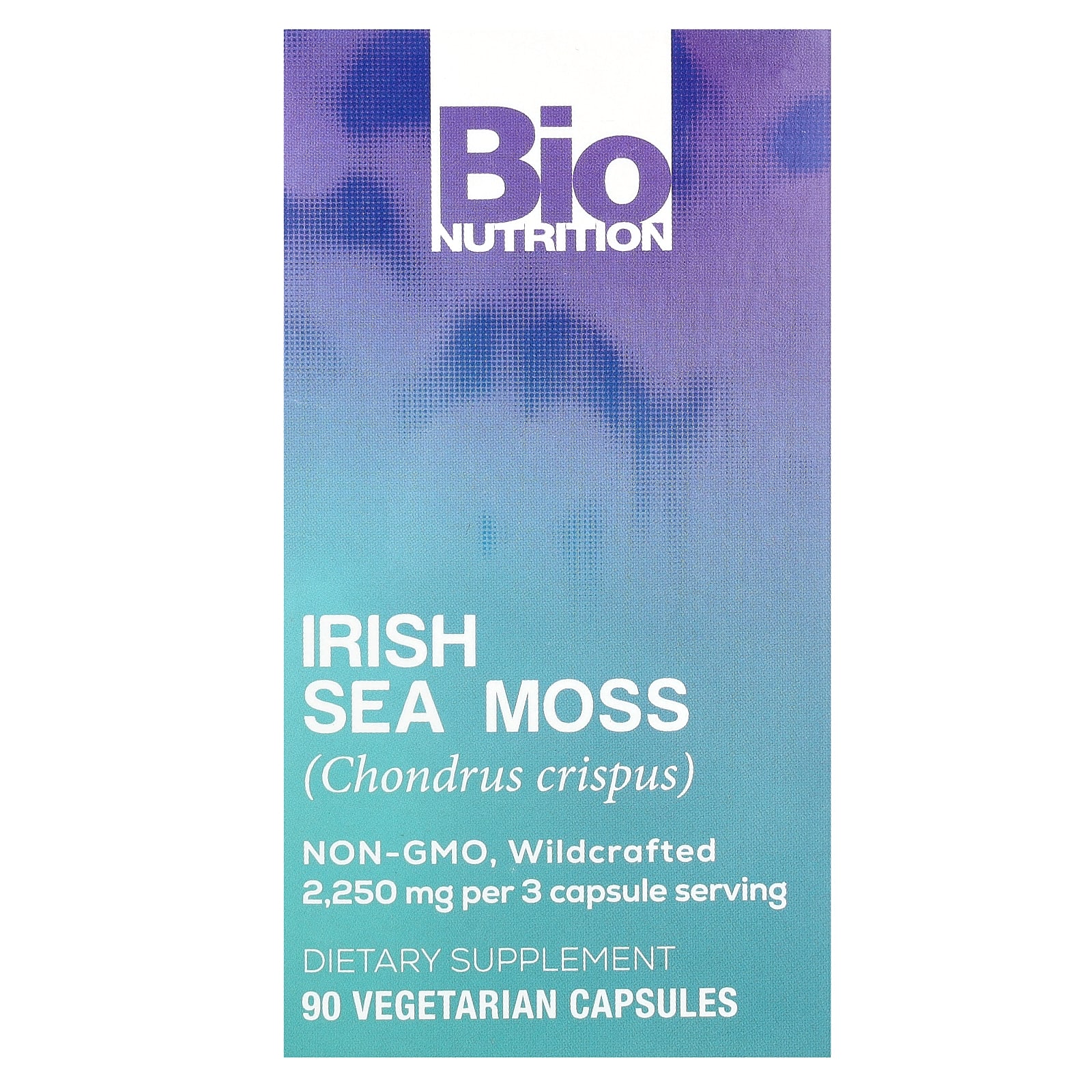 

Irish Sea Moss, Veggie Capsules 90 (750Mg per capsule)