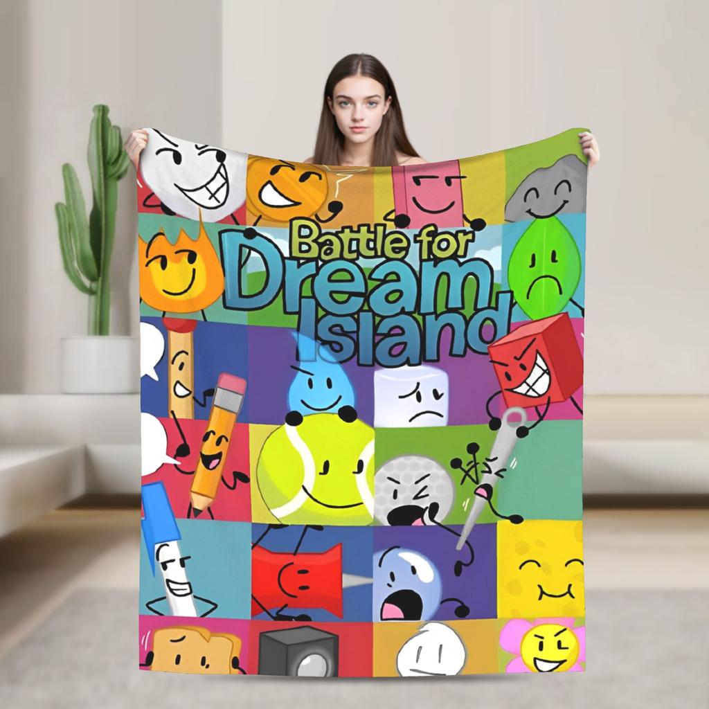 Inanimate Insanity All Characters Flannel Blanket Soft Throw Blanket for Home Decor Travel Print Bedspread Sofa Bed Cover