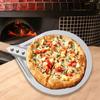 12/14 Inch Round Pizza Turning Peel Hard Anodized Aluminum Perforated Pizza Paddle with Wood Handle Homemade Oven Pizza Shovel