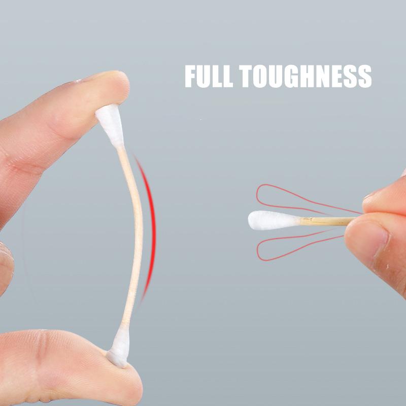 500PCS Boxed Double-Ended Cotton Swabs - Disposable Cleaning Cotton Swabs For Ear Cleaning - Makeup Removal Cotton Swabs