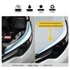 Ultra-Thin Daytime Running Light & Flowing Turn Signal Strip - Soft Silicone, White & Yellow Light with Scanning Start Style
