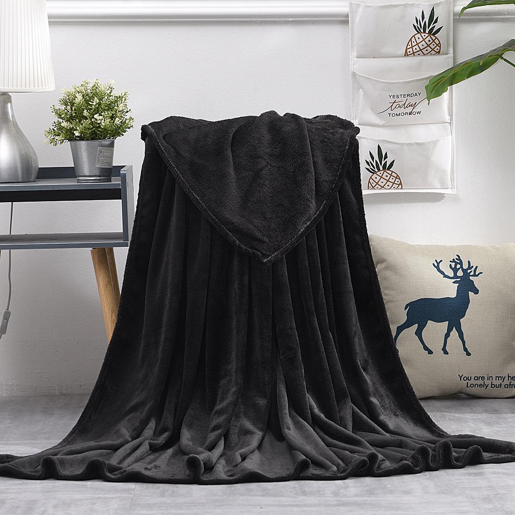 Fleece Blanket Throw Blanket - Solid Lightweight Blankets For Sofa, Couch, Bed Camping Travel Super Soft Cozy Microfiber Blanket