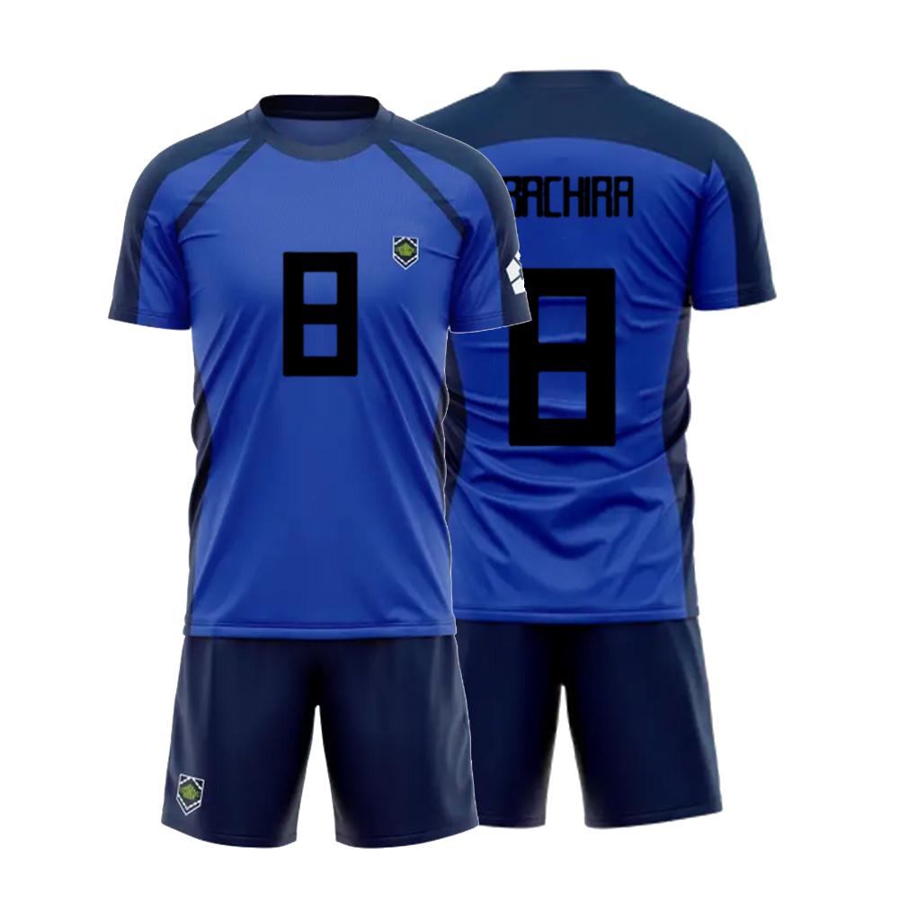 

Children s Vl Replika football printed short sleeved set, blue football boys printed set, 2025 football sportswear set 160