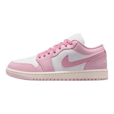 Air Jordan 1 Support Low Top Vintage Basketball Shoes Unisex White Element Pink DC0774-607