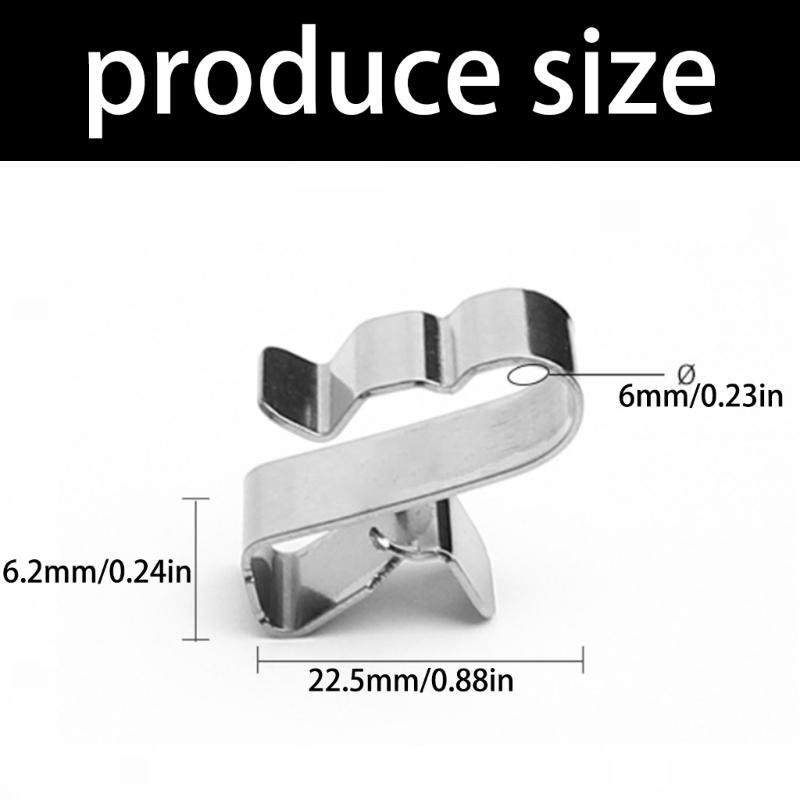 50Pcs Stainless Steel Solar Cable Clamps Solar Cable Fastener Organizers Solar Panel Wire Clamp Easy To Install