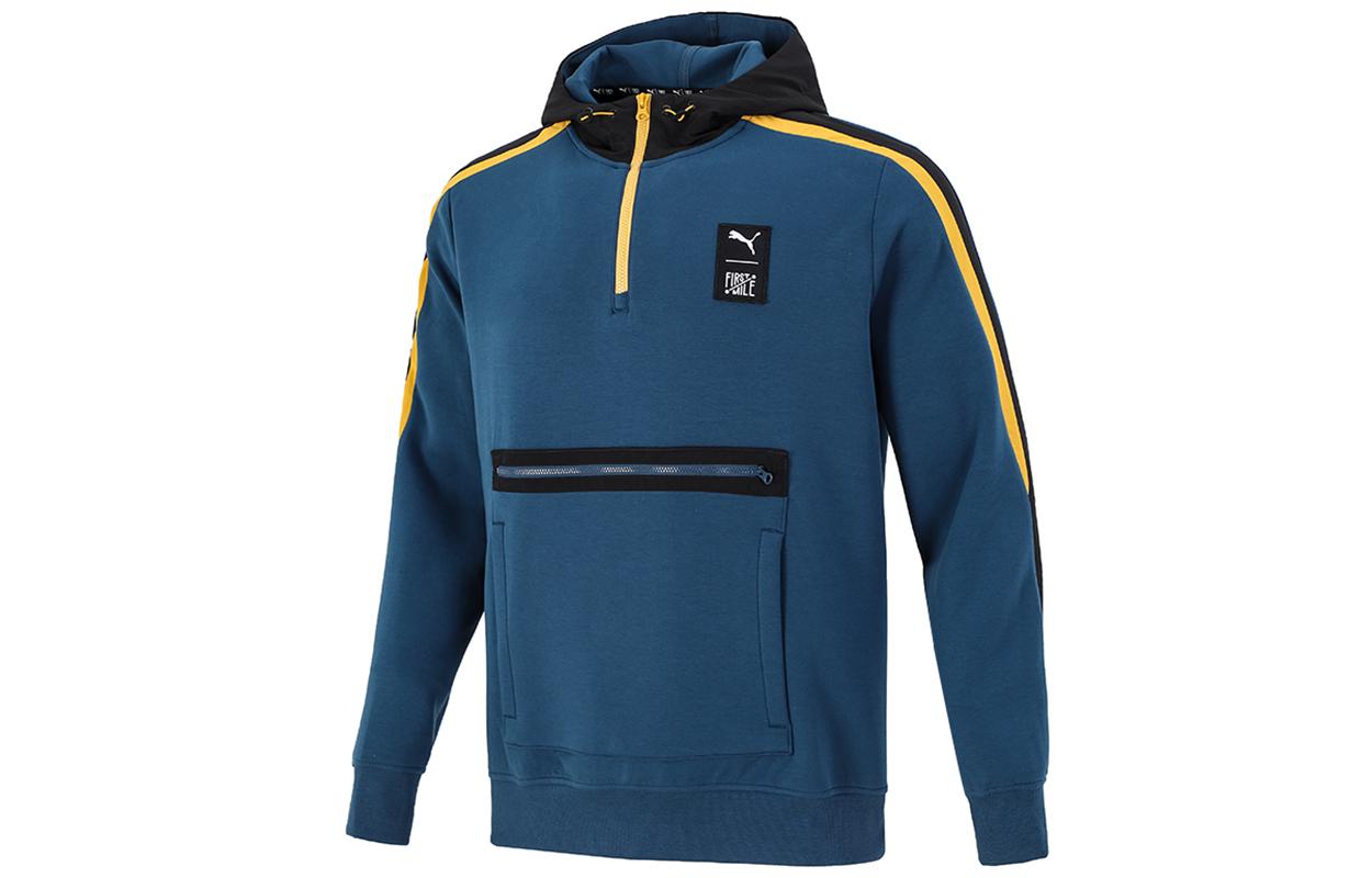 PUMA FIRSTMILE Sweatshirts Men s Blue Hooded Moderate Regular 532339-65 XS