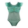 Ruffle Sleeve Ballet Leotard Girls Kids Gymnastics Bodysuit Ballerina Fairy Party Dancing Training Performance Dancewear