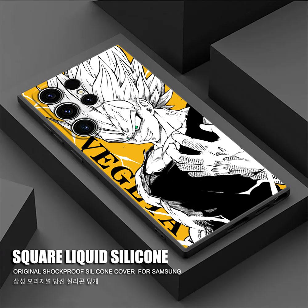 

Phone Case For Samsung Galaxy S26 Ultra Cases S25 FE S24 S23 S21 Ultra S20 S24 FE S22 Plus Black Cover Dragons Vegeta Balls Goku Galaxy S20 5G
