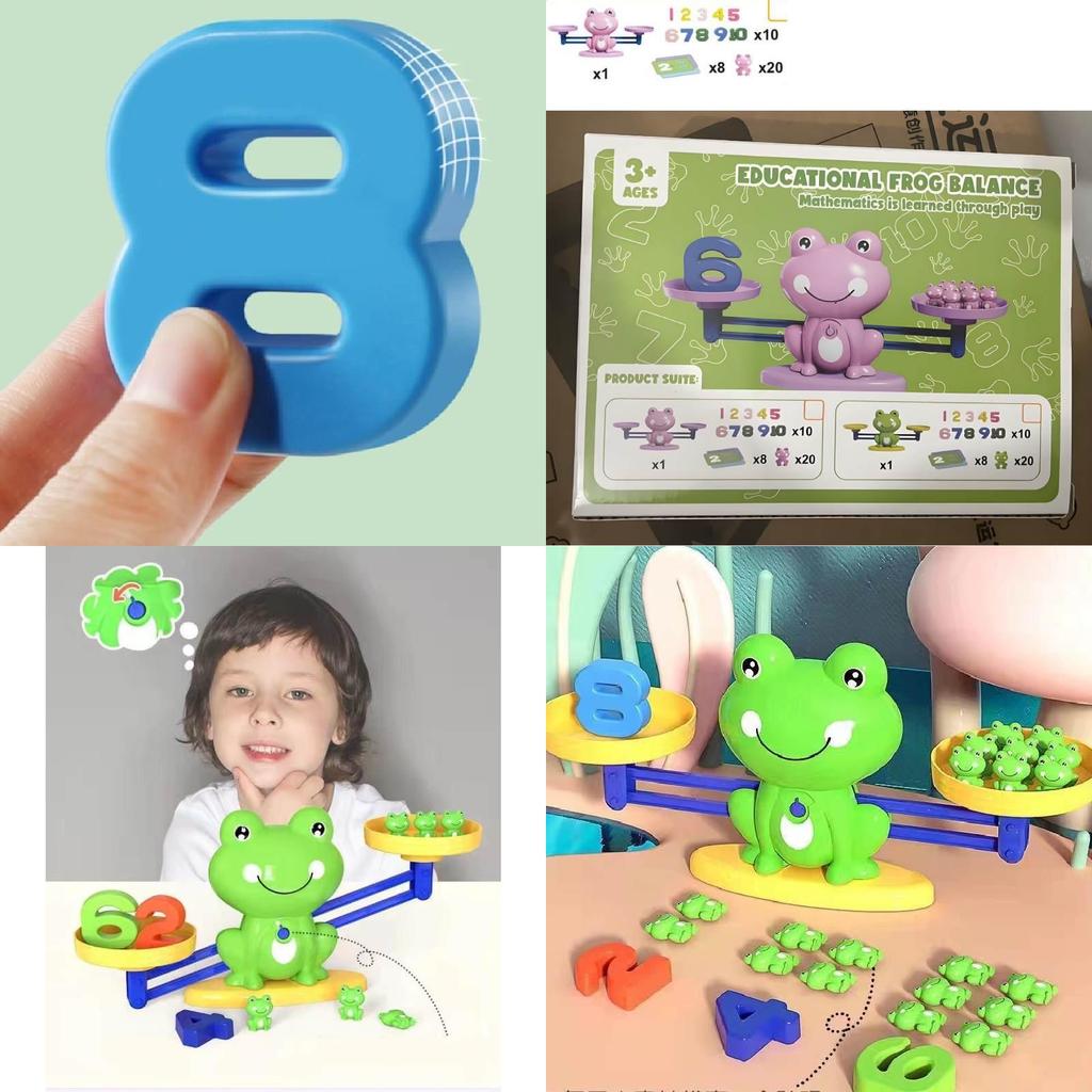 Kids Learning Math Balance Toy With Digital Cards For Logic Thinking And Intelligence Skills