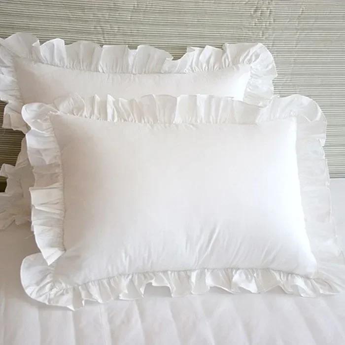 Brief classic Pillow case bed princess ruffle pillow cover handmade pillowcases home textile pillowcase 100% cotton cloth