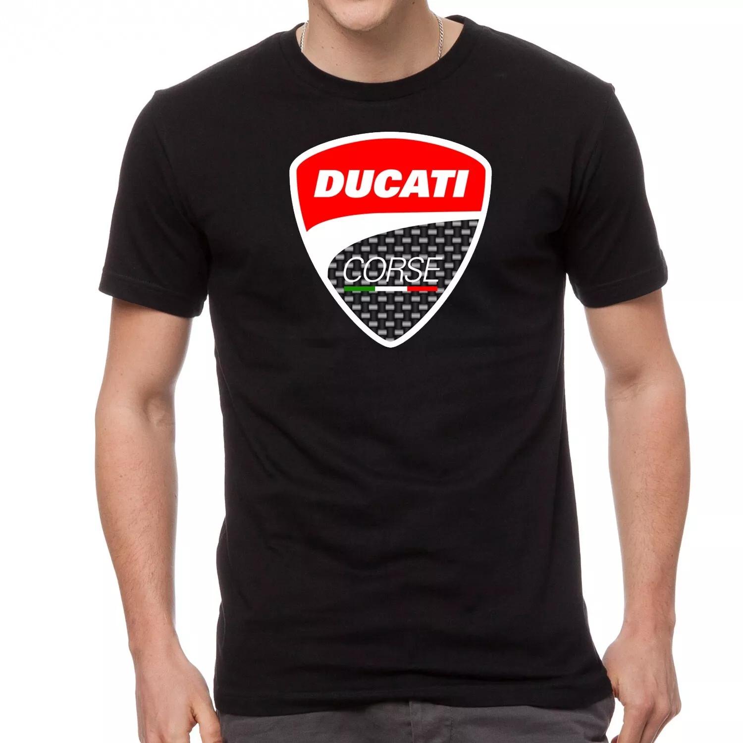 Ducati Biker Logo Scooter BLACK T-Shirt - 693- 3XL