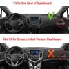 Car Inner Dash Mat Dashboard Cover Carpet 2 Layers For Chevrolet Cruze 2016-