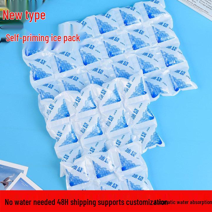 Reusable Water-Injectable Ice Pack for Seafood and Produce Preservation