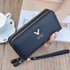 Women Wallets Double Zipper Long Large Capacity Female Purses Phone Pocket Card Holder Cartera Mujer