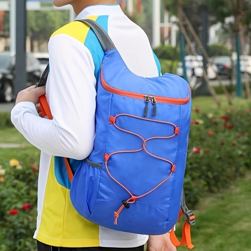Small Portable Multifunctional Sports Backpack, Foldable Lightweight Waterproof Storage Bag For Men Outdoor Camping Hiking Travel Backpack