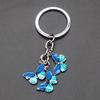 5 colori casuali Nuovi Portachiavi Colorati Smaltati a Forma di Farfalla Insetti Chiave Auto Accessori Borsa Donna Gioielli Regali