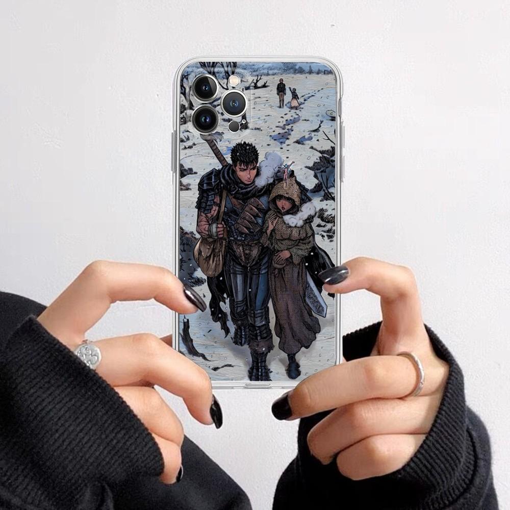 Berserk Comics Anime Phone Case For iPhone 15 14 11 12 13 Mini Pro XS Max Cover 6 7 8 Plus X XR SE 2020 Funda Shell