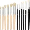 6-Piece Art Brush Set for Acrylic, Oil, Watercolor & Pottery Painting