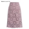 Bodycon Skirt Hollow Out Lace Elegant A-line High Waist Knee Length Skirt for Office