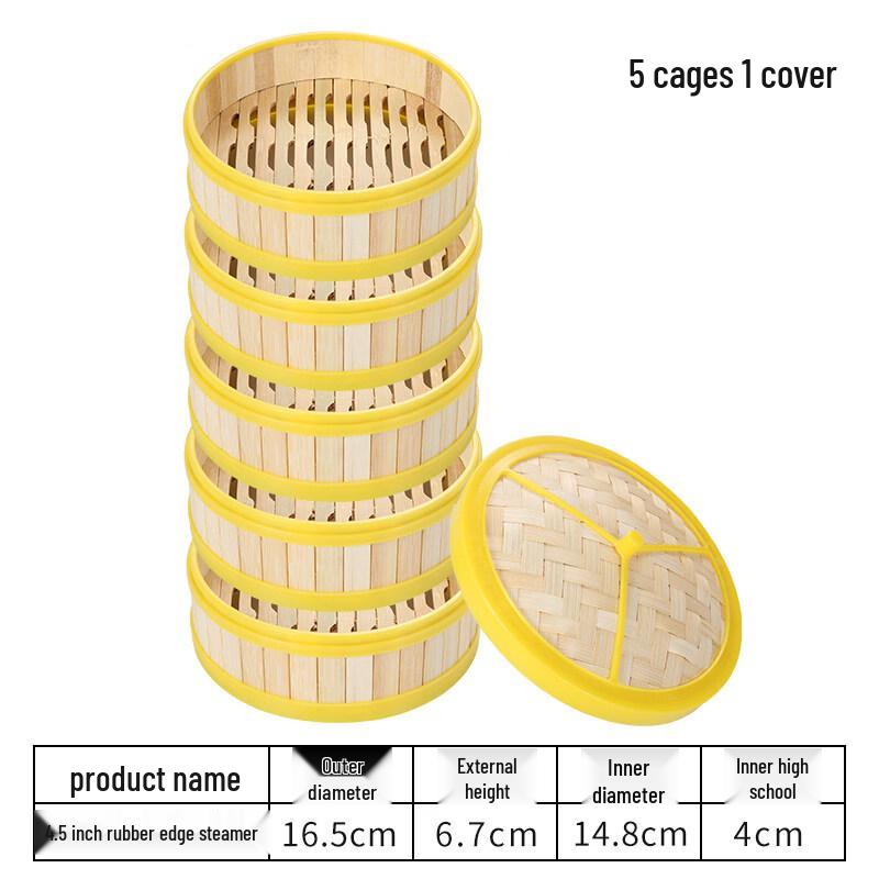 Deep Bamboo Steamer Set