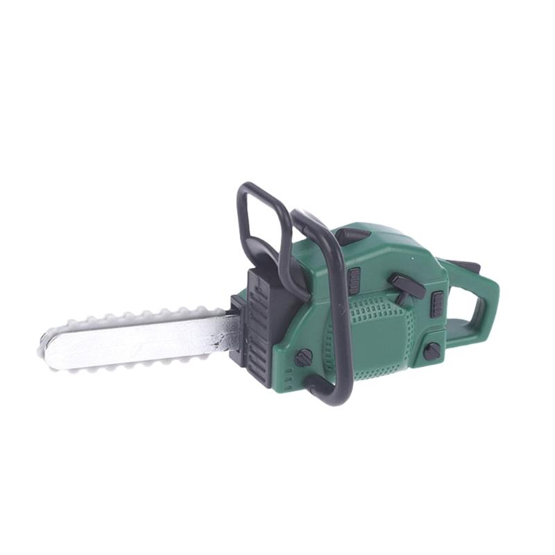 Creative Miniature Lawn Mower/Chainsaw for 1/12 Scale Dollhouses Simulation Plastic Mower Dollhouses Miniature Furniture