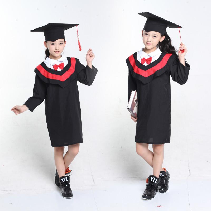 Performance Doctoral Master Gowns Kids Cosplay Costume Halloween Gift Party