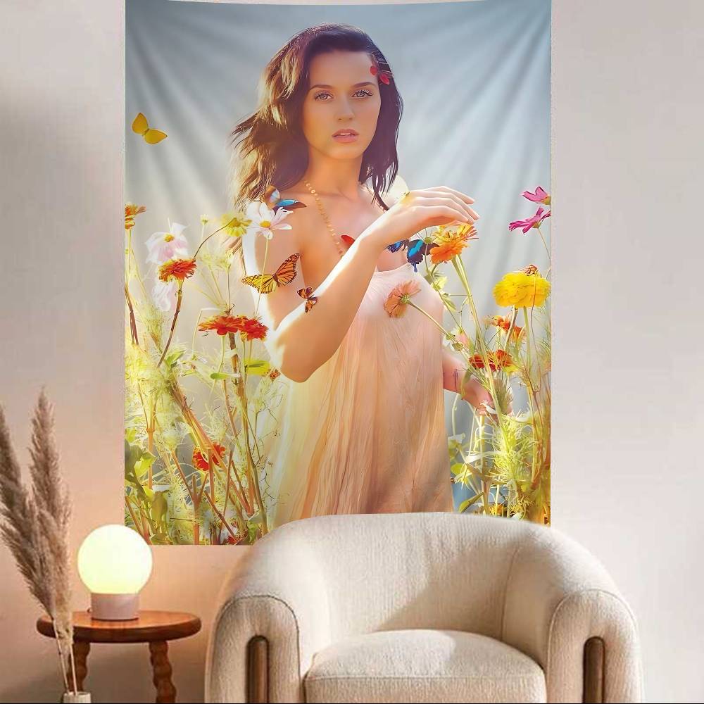 KATY PERRY Musik Wandteppich Heimdekoration Hippie Bohème Dekoration Divination INS Heimdekor