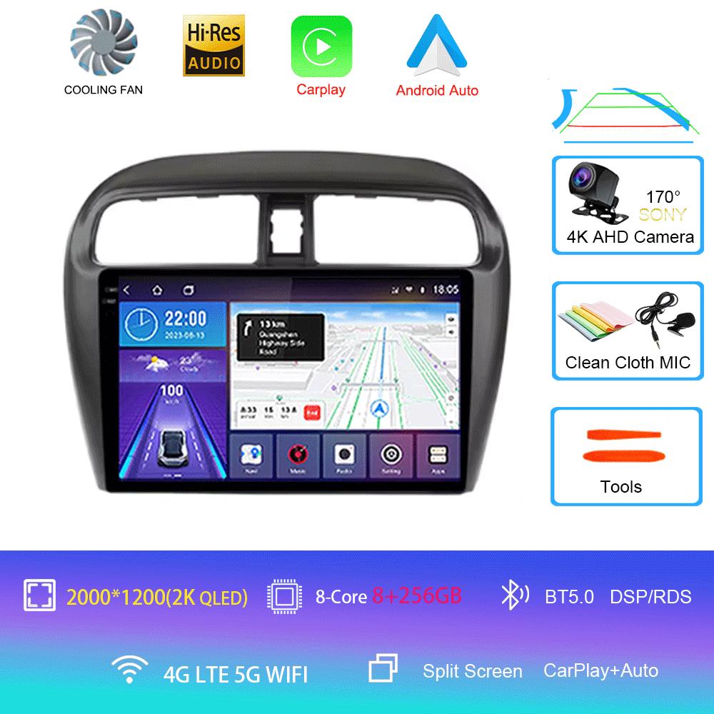 Android 14 Car Radio For Mitsubishi Mirage Attrage 2012-2018 Space Star 2014 Gps Navigation Stereo Multimedia