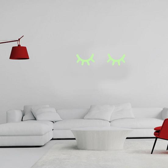 

2шт светиться в темных ресницах наклейка на стену DIY Cute