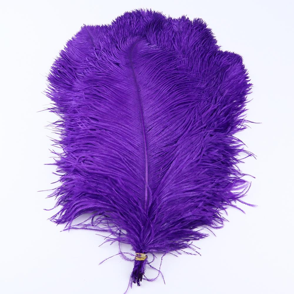 10 Pcs Colorful Ostrich Feather Wedding Table Centerpiece Decoration Plume Real Ostrich Feathers for Carnival Support 15-50 CM
