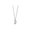 Swarovski Gema 520 Symmetrical Heart Cubic Zirconia Rhodium Plated Necklace Women necklace Blue 5653008