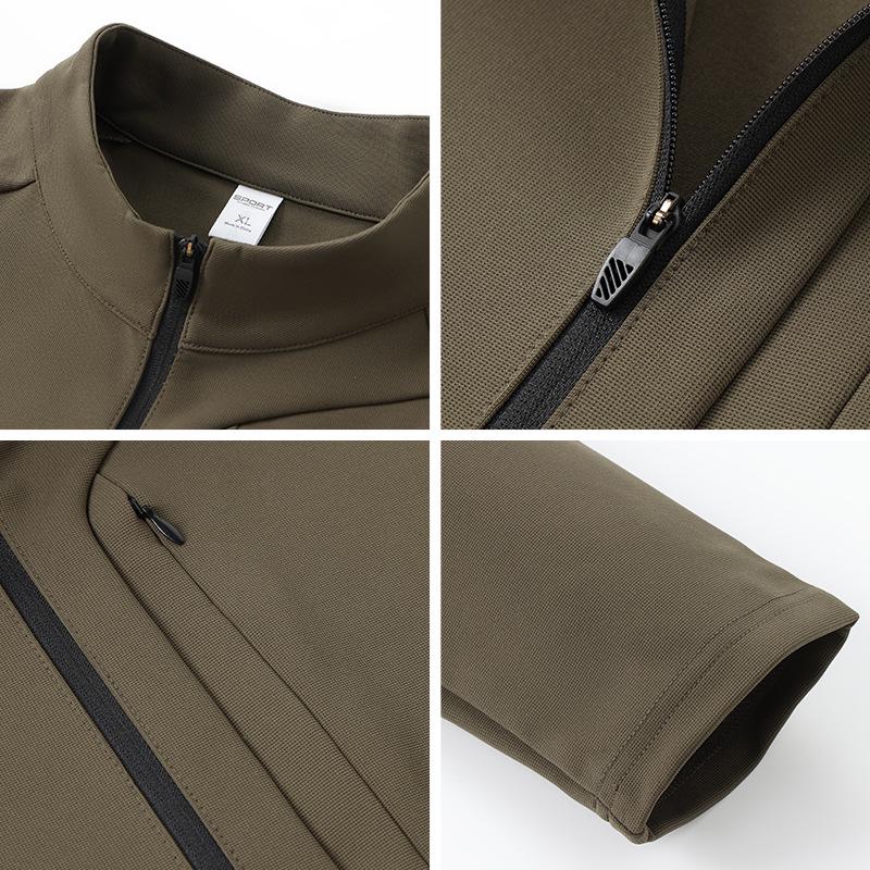 Brand Alternative Men's Quick-Dry Half-Zip Sweatshirt: Autumn/Winter Outdoor Hiking, Fitness & Casual Wear