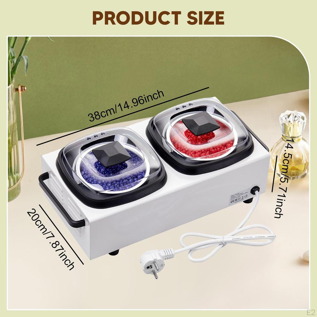 Wax Melting Warmer Professional Double Pot for Home Beginner Esthetician