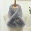 New Mao Mao collar scarf winter women's warm imitation Rex rabbit plush scarf neck protection cute neck cover