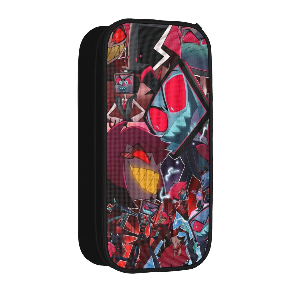 R-Radiostatic Vox Alastor Pencil Cases Classic Pen Holder Bag for Student Big Capacity Students School Gifts Pencil Pouch
