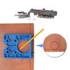 35mm Concealed Hinge Jig, Cabinet Door Hinge Hole Drilling Locator Installation Template Tool