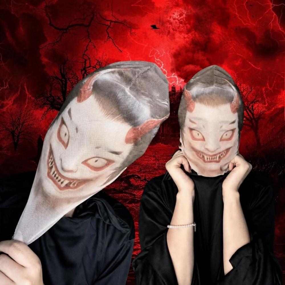 Mesh Visualized Full Face Mask for Halloween Breathable Zombie Mask Halloween Masks  Cosplay Events