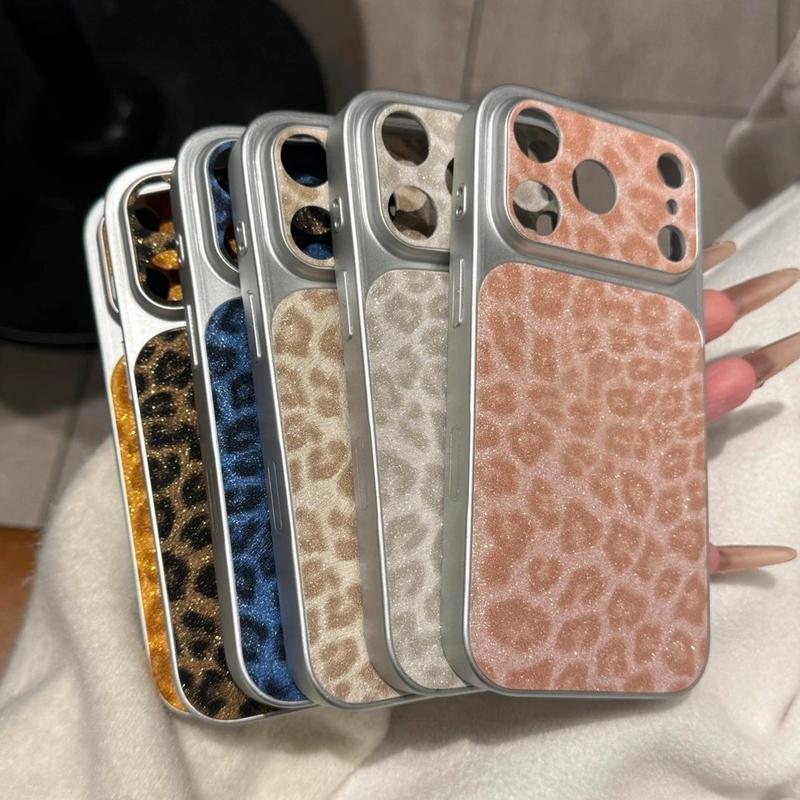 Luxury Seconds Change 17 Leopard Print Phone Case For 13 14 15 16 17 Pro Max Shockproof Bumber Cases Cover