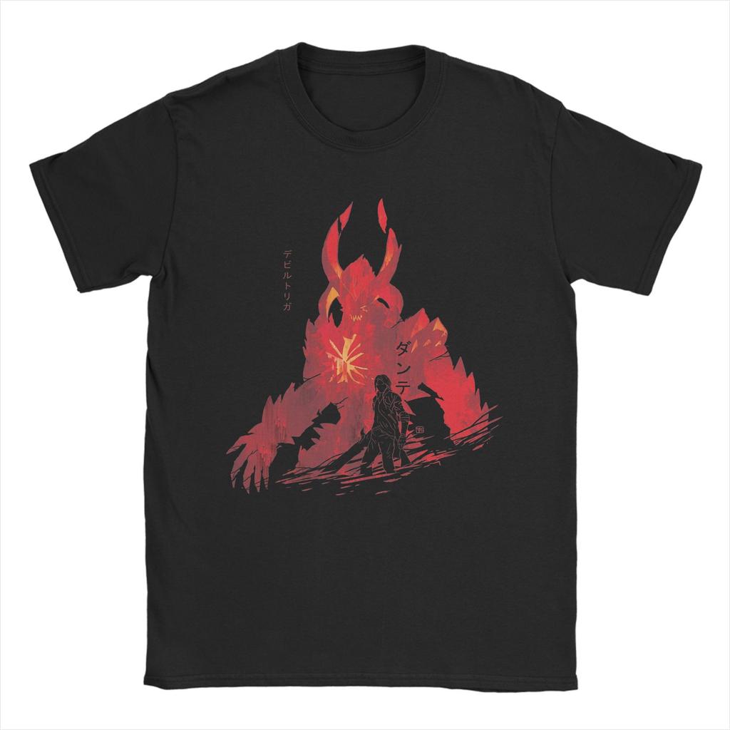 Virgil Devil May Cry DMC3 T Shirts for Men Cotton Vintage T-Shirts Round Collar  Tees Short Sleeve Clothing Gift
