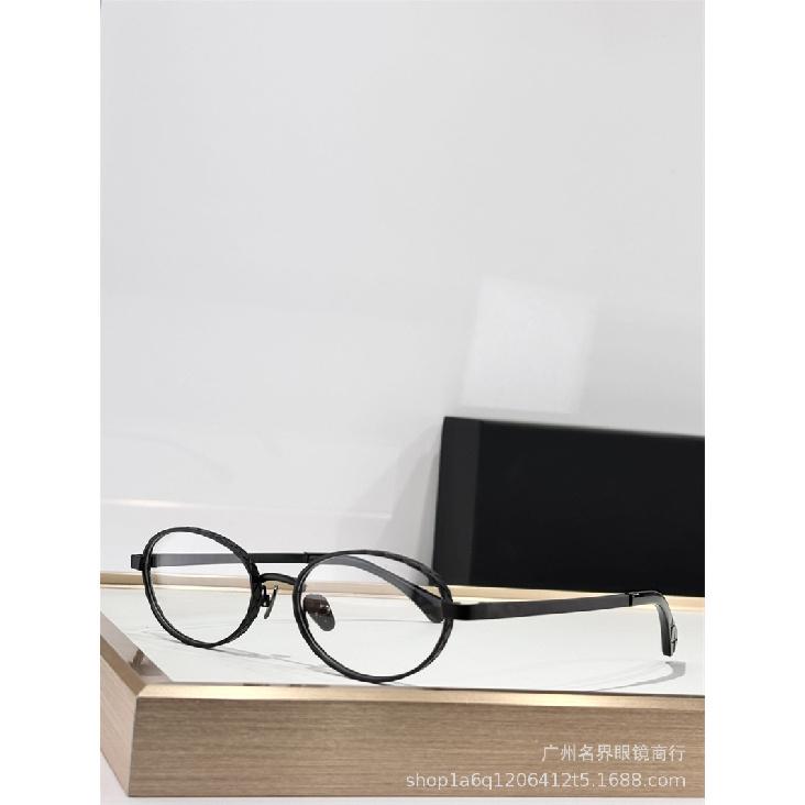 Luxury Designer Sunglasses Oval Cat Eye Retro Glasses Classic Women s European American Trend uv400 2227 Pure black frame(Matching