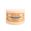 Blues New Style Hip Hop Jewelry Iced Out Zircon Teeth Grills Cubic Zirconia Teeth Grillz 4 Top 4 Bottom a Set