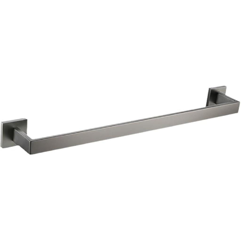 Gunmetal Stainless Steel Bathroom Hardware Towel Rack Toilet Paper Holder,Toilet Brush,Robe Hook Towel Bar Holder Grey Stainless,Towel Ring