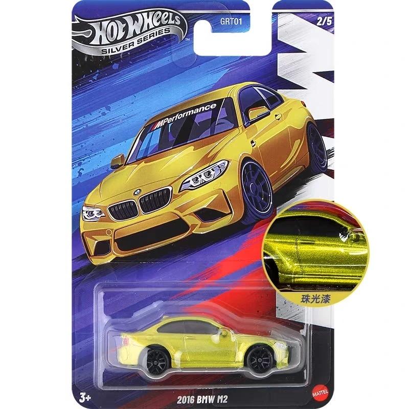 AAAOQ1 Hot Wheels Bmw Set 2025 Silver Series M1 M2 M3 M4 M5 1:64 Scale Die-Cast Model Vehicle Cars Unopened Grt01 Collection Mdoel Toys