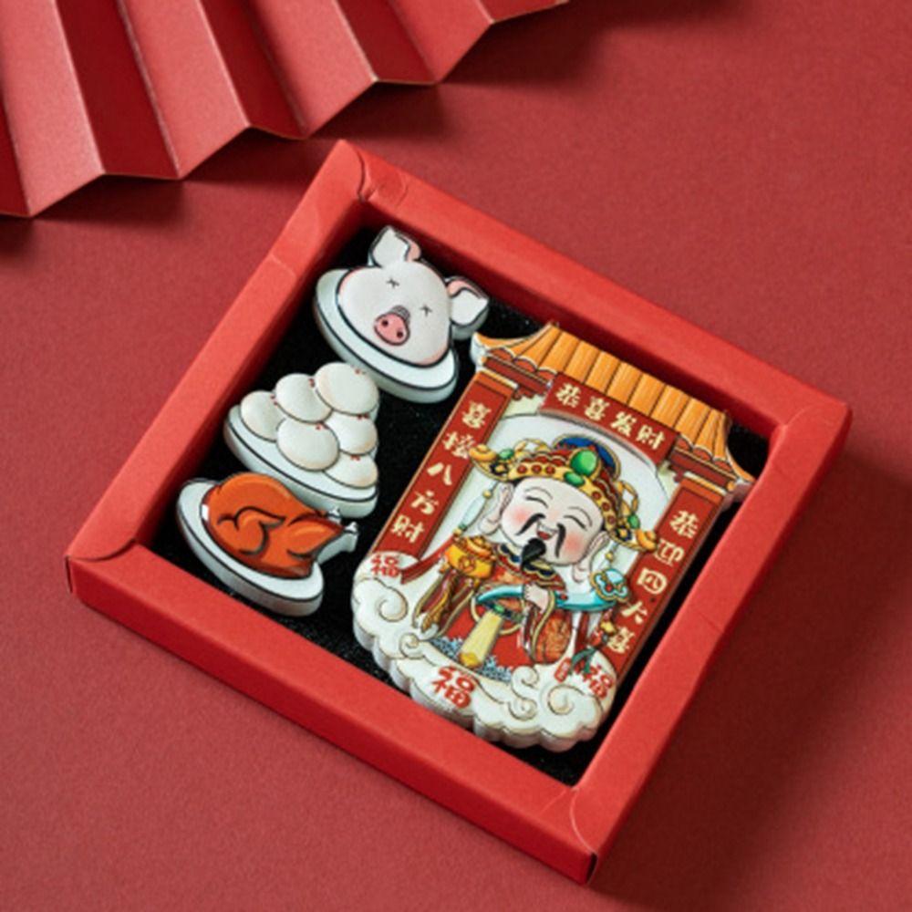 

God of Wealth Resin Fridge Stickers 3D Kitchen God Fridge Decal Fridge 6